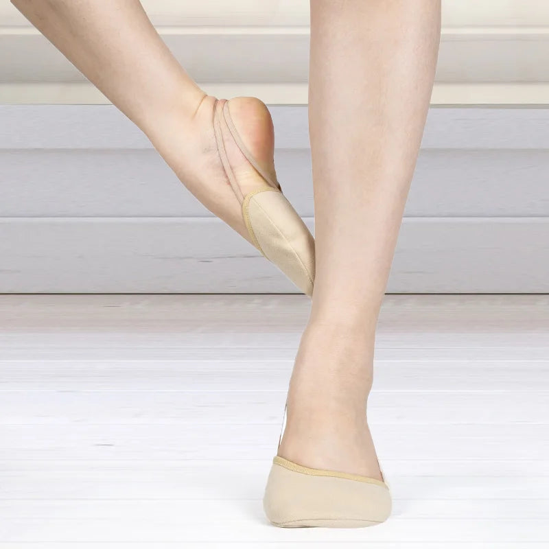 Dynadans New Professional Rhythmic Gymnastics Shoes Women's Half Foot Shoes Children's Suede Half Foot Dance Toe Shoes