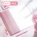 10 Pcs Gradient Pull-out Clip Teardrop-shaped A4 Transparent Folder Pull-out Clip Resume File Folder Approval and Submission