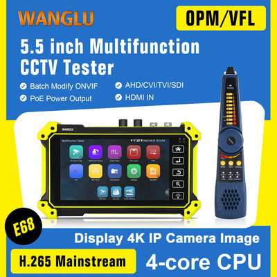 WANGLU 4K H.265 IP Camera Tester 8MP AHD TVI CVI SDI | SAMAG