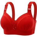 Underwire women's big sixe underwear erotic lingerie sexy bras push up bra  push-up bras Four-row Bra For Front Opening Bras