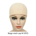 5 Pcs/lots Dome Caps Mesh Caps Wig Caps for Making Wigs Weaving Caps Hair Nets Elastic Nylon Breathable Mesh Hairnets