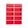 100pcs security seal warranty sticker Anti-counterfeiting seal Tear invalid label serial number QR code sticker 40X20mm