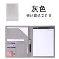 2026 A4 PU Leather Business Padfolio Organizer Case Vintage Binder Business Manager Document Pads Office File Folder
