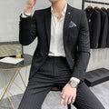 Men's High-Quality Two-Piece Wedding Suit Business Casual Banquet Costume Luxury Ensemble with Trousers