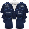 Satin Silk Robes Plus Size Wedding Bathrobe Bride | SAMAG