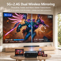 4K Ultra HD Projector HDMI 2.4+5G WiFi Video Movies Auto Focus Beamer 4000 ANSI Daytime Smart Google TV Home Theater Projector