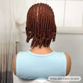 Short Ombre Cornrow Braided Bob Wig Synthetic Full Lace Braided Lace Wig with Baby Hair Knotless Handmade Braids Wigs for Women