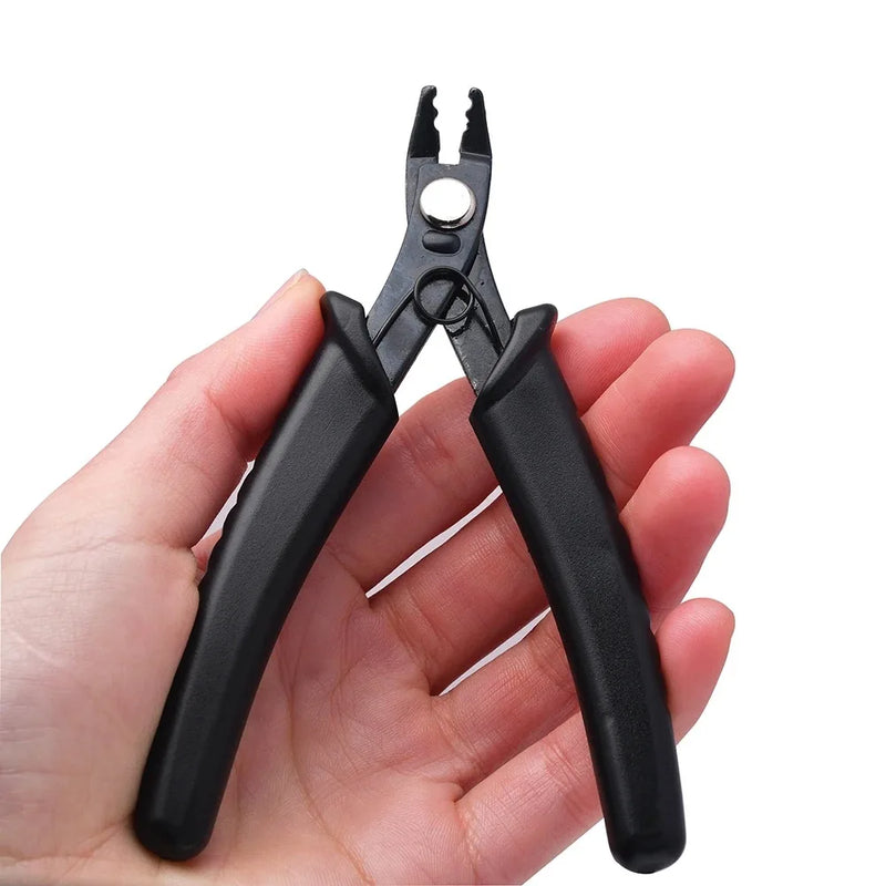 Parallel Pliers with Spring for Jewellery Clamping DIY Craft Carbon Steel Flat Sharp Round Nose Non-Slip Plier Jewelry Tools