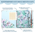 A4 3 Ring Binder Organizer with 5-Tab Dividers and Pockets, Portfolio Binder with Low Profile for Office, School