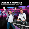 Multifunctional DJ Turntable with Microphone Simulation DJ Mixer Bluetooth Electric DJ Player Music Entertainment Gift for Kids