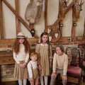 AS Beige Collection AW25 Corduroy Dress Children Knitting Sweater Boys Overalls Check Pants Brothers Sisters Family Matching