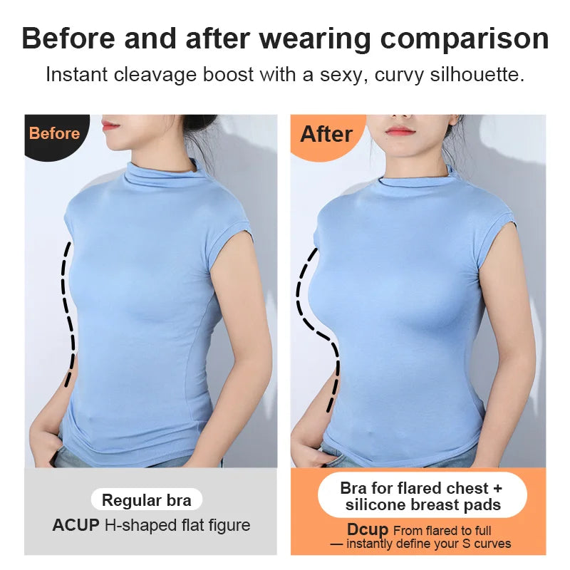 Silicone Breast Mastectomy Bra with Breast Prosthesis Wireless Post-Surgery Pocket Bra for Breast Forms