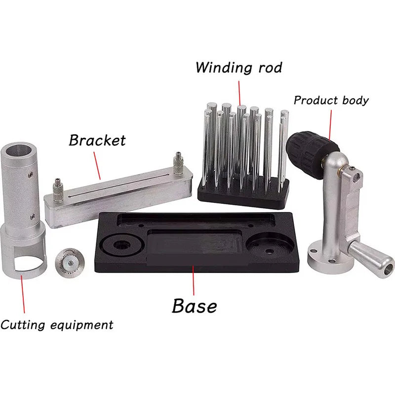 Manual Jump Ring Maker Kit 20pcs Spindles 2.5-12mm Jewelry Ring Making Tool for DIY Jewelry Making