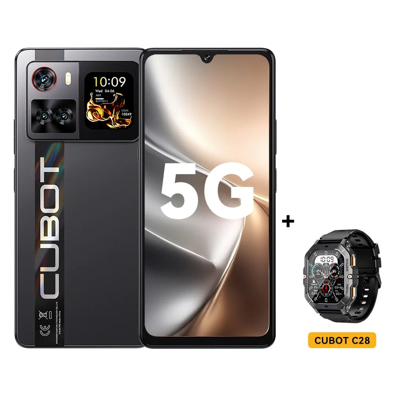 6.88-Inch Android Smartphone 5G Cubot X100, Dimensity 7025, 6nm, 2.5GHz, 16GB(8+8), 256GB, 64MP Camera, 5100mAh Battery, NFC