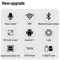 4 Inch Android 11 Tuya Smart Home Wall Amplifier Audio WiFi Alexa  Remote Control  Speakers Home Background  Amplificador Sets
