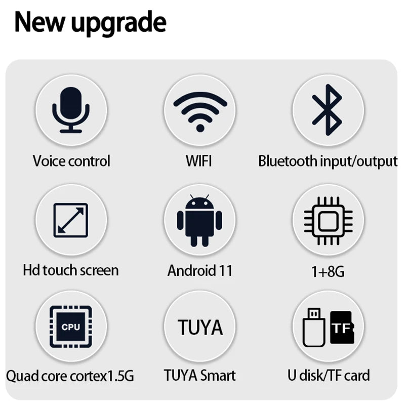 4 Inch Android 11 Tuya Smart Home Wall Amplifier Audio WiFi Alexa  Remote Control  Speakers Home Background  Amplificador Sets