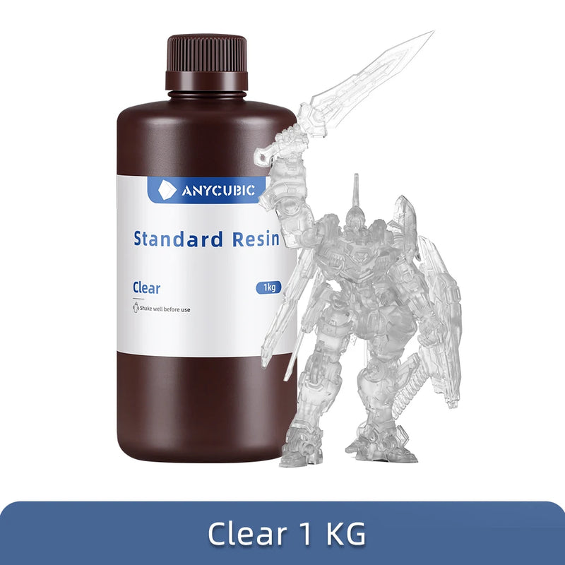 ANYCUBIC 405nm UV Standard Resin / Standard Resin V2 For LCD 3D Printer Photon Mono M7 3D Printing Resin UV Sensitive Resin 1kg