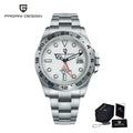 PAGANI DESIGN Vintage 42MM GMT Men's Watch PD1682 Automatic Mechanical Timepiece Sapphire Stainless Steel 100M Waterproof Retro