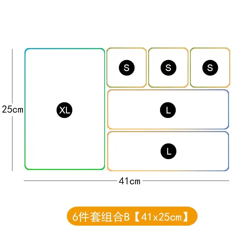 Drawer Transparent Visual Jewelry Accessories Storage Box Plastic Household Items Cosmetics Organizing Box