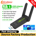 Grwiibeou Wireless USB WiFi Adapter 1300Mbps Dongle Network Card Dual Band 2.4G/5G Receiver for PC Desktop Laptop | SAMAG
