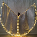 LED Light Up Hand Fan Glowing Flashing Fan Bar Club Disco Atmosphere Prop Music Festival Night Event Stage Performance Light Up