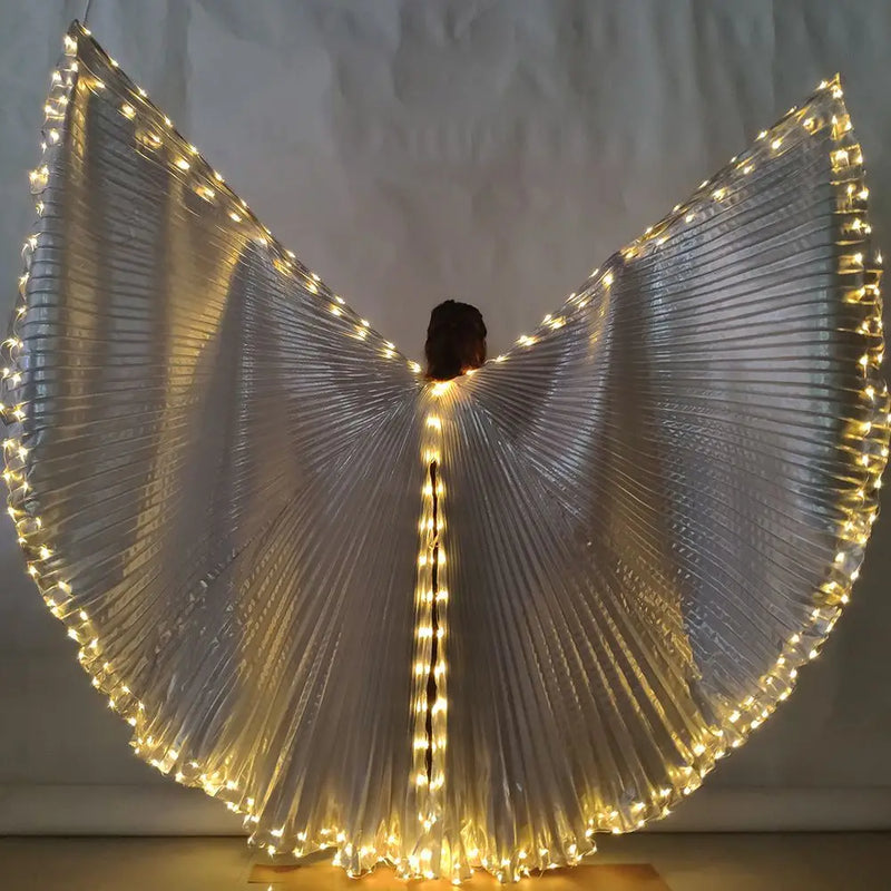 LED Light Up Hand Fan Glowing Flashing Fan Bar Club Disco Atmosphere Prop Music Festival Night Event Stage Performance Light Up