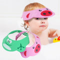2 Pcs Baby Shower Cap Safety Eye Protection Ear Protection Lightweight Cute Cartoon Baby Bath Protective Cap Shampoo Bath Care