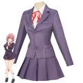Anime The 100 Girlfriends Who Really, REALLY Love You Hanazono Hakari Cosplay Costume Purple School Uniform Wig Woman Cute Suit