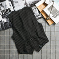 Mens Suit Vest 1920s Mens Vest Slim Fit Formal Business Gangster Waistcoat Striped Tops Cropped Tank Tops 2024 Vests