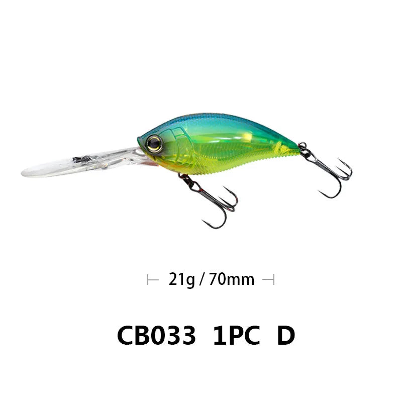 70mm/21g 75mm/22.5g Crankbait Fishing Lures Artificial | SAMAG