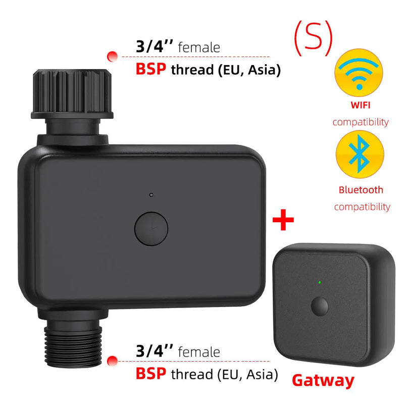13cm 8-Hole Sprinkler Drip System 1/4'' Hose Wifi/Bluetooth-compatible Timer Kit for Garden Pot Plant Automatic Irrigation Devic