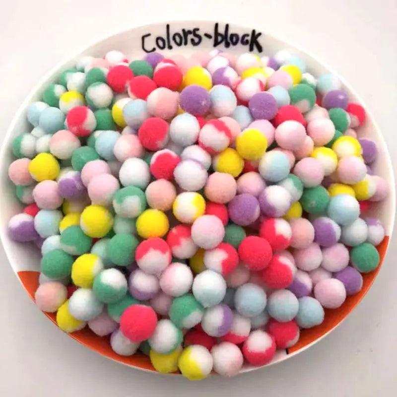 20/100/200/300/500pcs Cat Toys Cute Funny Stretch Plush Ball Cat Toy， Ball Creative Colorful Interactive Cat Puff Balls Chew Toy