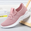 2026 Spring and Autumn Fashionable Solid Color Breathable Round Toe Sneakers Casual and Comfortable Thick-soled Women's Shoes