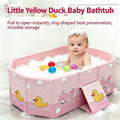 Baby Bath Keep Warm Basin Foldable Bath Basin Easy To Store Simple Bathtub Convenient To Carry for Indoor and Outdoor Travel Use