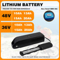 36V 48V 15Ah 20Ah Hailong Li-ion EBike Battery for 1000W 750W 500W Motor, 18650 Pack,Long Range Bicycle Battery,Fast Shipping