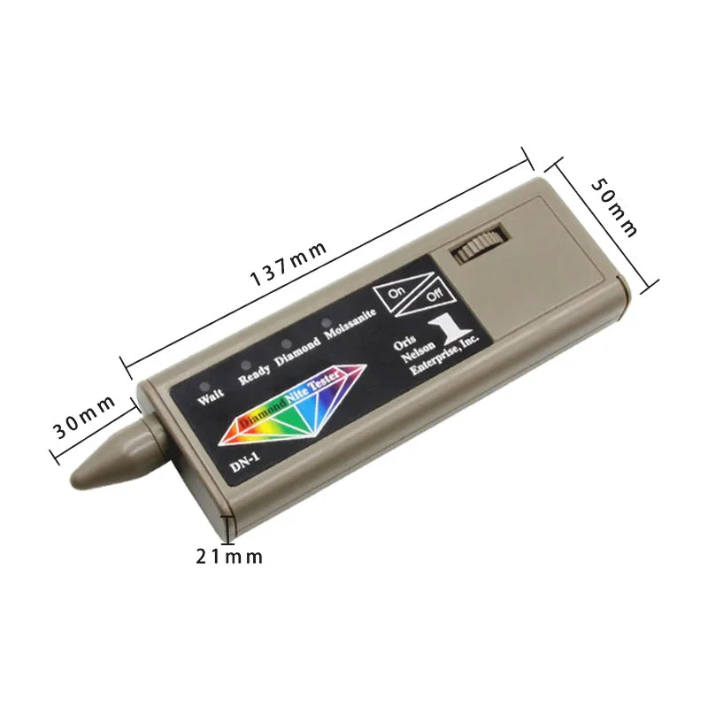 2 in 1 Diamond & Moissanite Tester Pen High Accuracy Gemstone Jewelry Detector for Ruby Gold Pro Jeweler Tool Kit