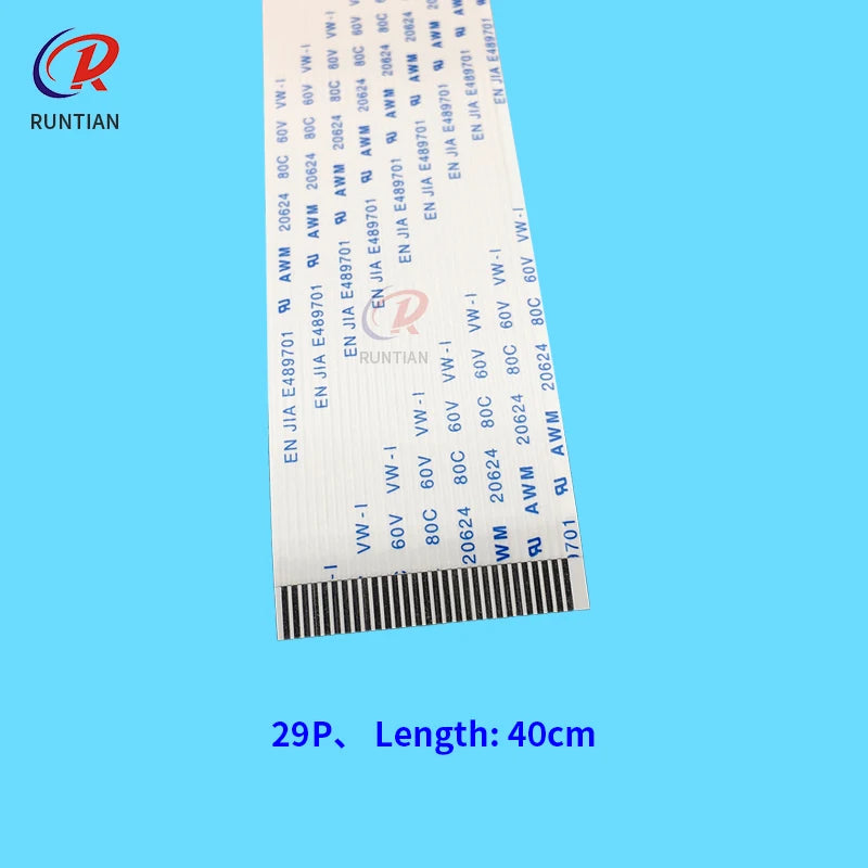 10pcs Printhead Cable for XP600 TX800 Inkjet Printer 29P Data Cable for Mutoh1638 Roland RE640 40cm 60cm 115cm 29Pin Head Cable