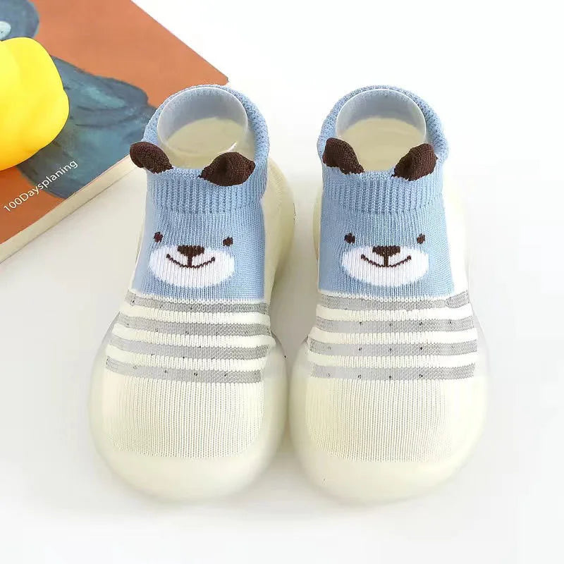 2026 New Baby Socks and Shoes Colorful Cute Children's Soft Soled Rubber Shoes for Boys and Girls Toddlers' Walking Shoes