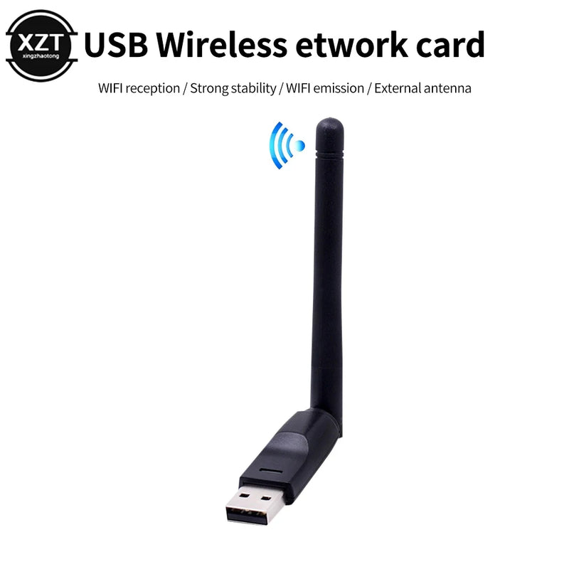 150Mbps MTK7601 Wireless Network Card Mini USB WiFi Adapter LAN Wi - Fi Receiver Dongle Antenna 802.11 - Visuel 3 | SAMAG