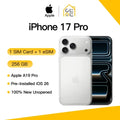 Apple iPhone 17 Pro Original New Unused 12GB RAM 256GB 120Hz 6.3" OLED Super Retina XDR A19 Pro Chip 48MP Camera iOS 26 And 5G