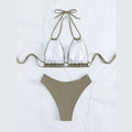 Nylon Solid Bikini Swimwear Sexy Fashion Modelling Design | SAMAG