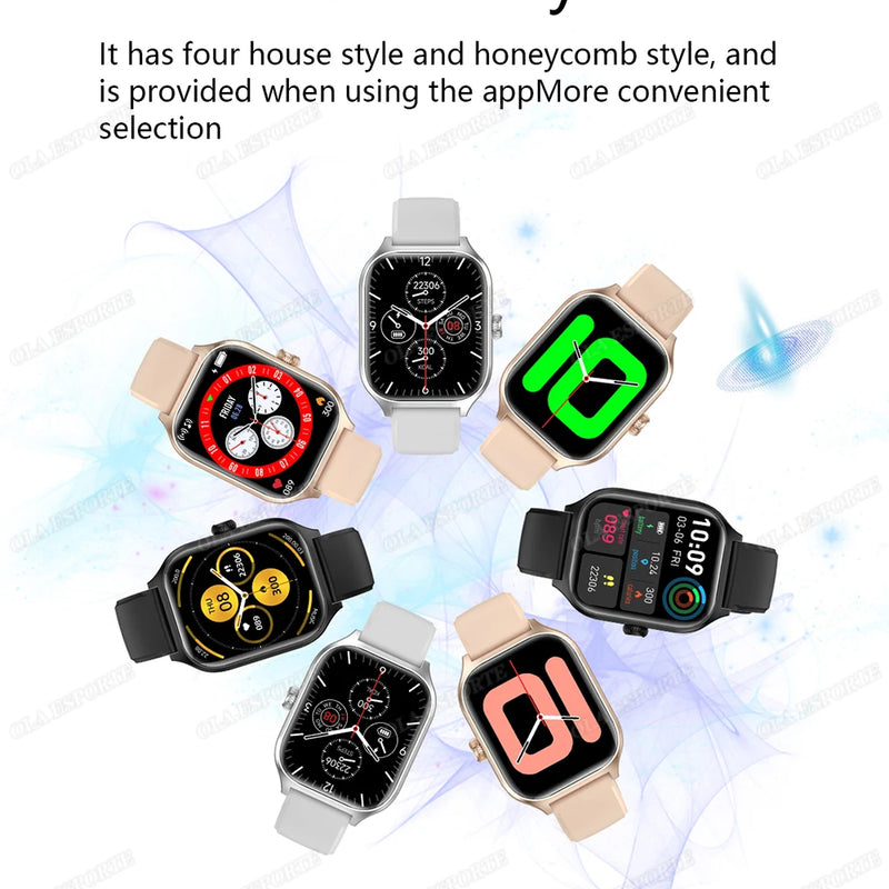 Smart Watch For Android IOS Watches 1.83inch HD Display Bluetooth Call Message Alert Music Sports Mode Smartwatch Men Women Gift