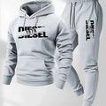 Men Fashion Print Tracksuit Hooded Sweatshirt+Sweatpants Set Autumn Winter Casual Fitness Jogging Sports Two - View 5 | SAMAG