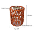 Garden Decor with Handcrafted Boho Woven Paper Rope Rattan Lampshade