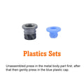 3D Printer Extruder Parts Bowde ECAS04 Pneumatic Fitting Straight Quick in Print Extruder Embedded Collet Clips for PTFE Voron
