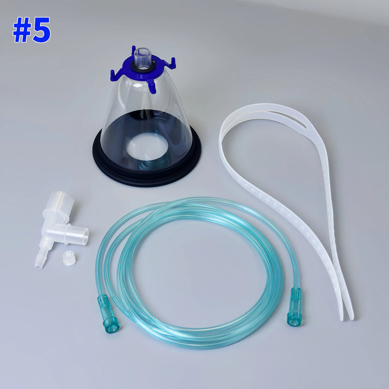 Animal anesthesia oxygen mask, universal nebulization oxygen mask for dogs and cats, animal anesthesia respiratory mask
