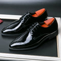 New Arrivals Green Oxfords for Men Pu  Round Toe Lace-up Solid Party  Mens Dress Shoes for Men with  Size 38-48