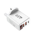 3 Ports 65W USB Charger Fast Charging Mobile Phone Power Adapter EU/US/UK Plug QC3.0 Type C Charger For iPhone Samsung Xiaomi