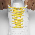 1 Pair Quick Locking Shoelaces Without Ties Elastic Laces Sneaker Widened Oval No Tie Shoe Laces Kids Adult Shoelace for Shoes
