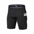 Men's Leggings Compression Pants Sports Leggings Basketball Quarter Shorts Quick Drying Running Training Stretch Fitness Pants